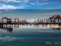 觅圈一张卡片：问题坐标轴动了没动作把结论拆成两步，觅元素圆圈
